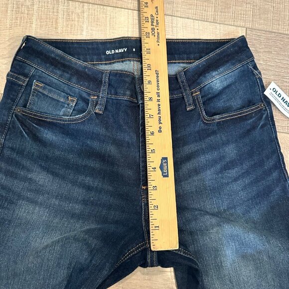 OLD NAVY WOMENS ROCKSTAR SUPER SKINNY MID RISE JEANS NEW SIZE 8 - Picture 4 of 8